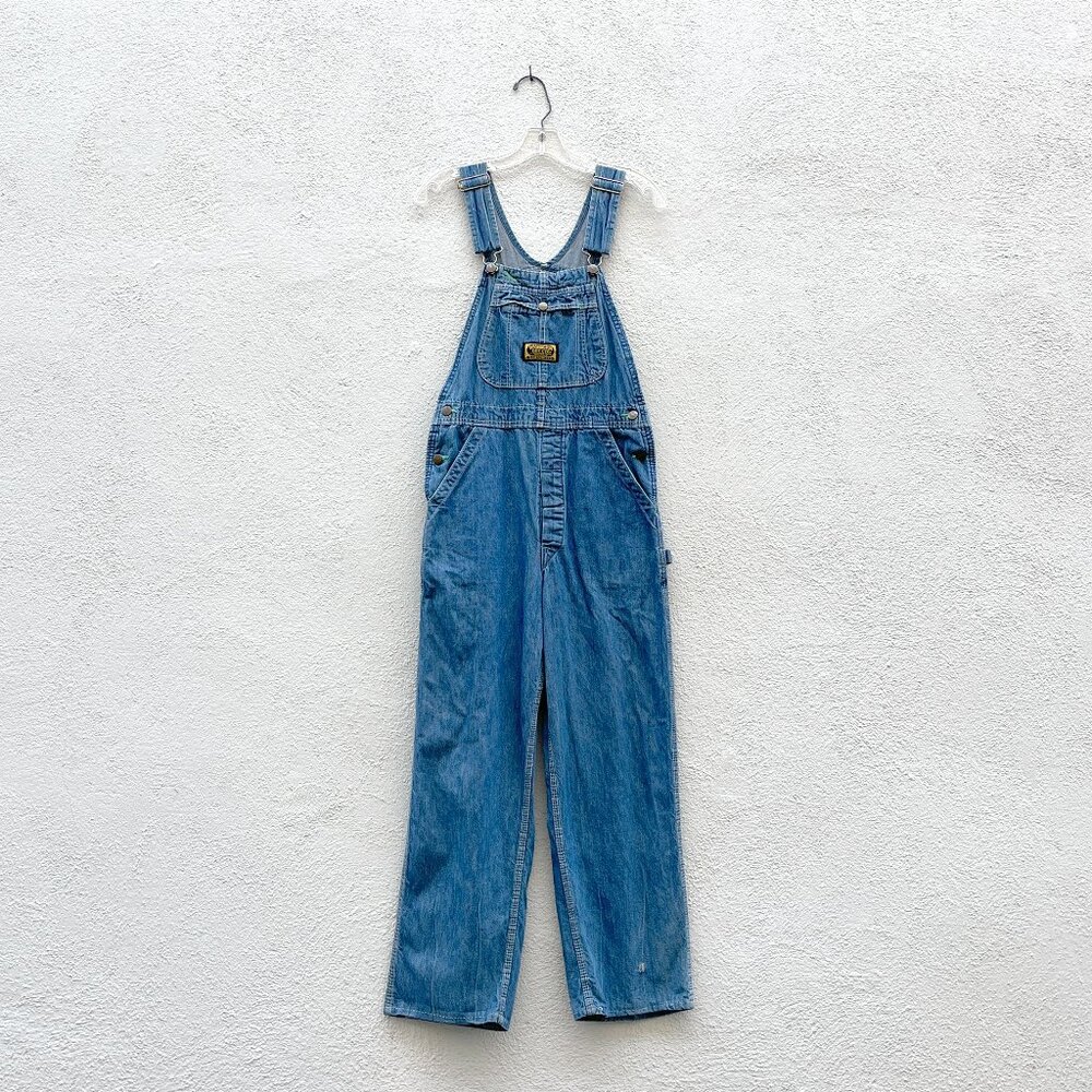 Vintage 70s Washington Dee Cee Sanforized Denim Bib Overalls 30"W x 28